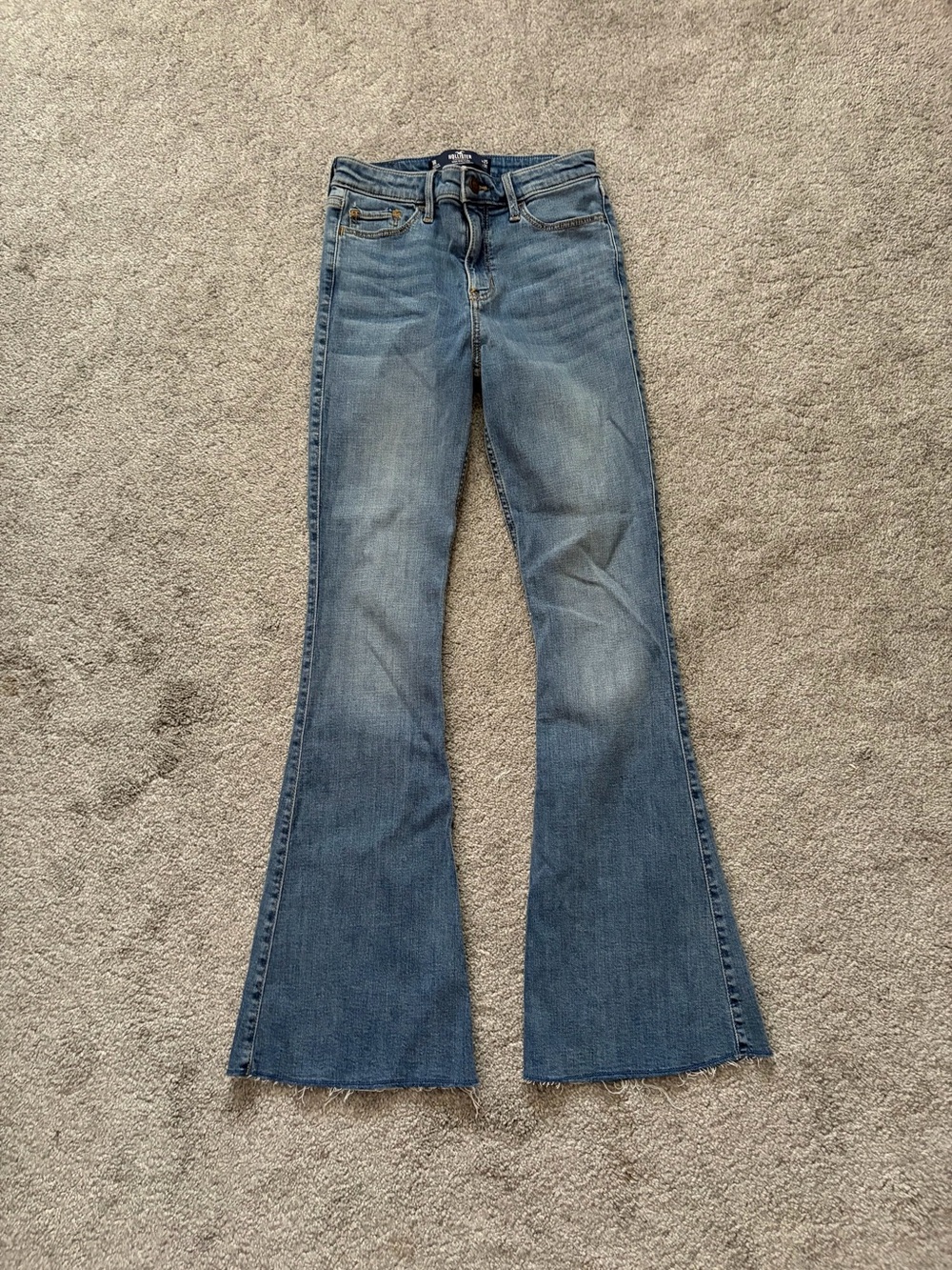 Hollister Co. high rise flare jeans in blue